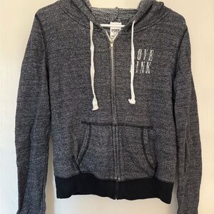 Victoria's Secret PINK Gray Zip-Up Hoodie